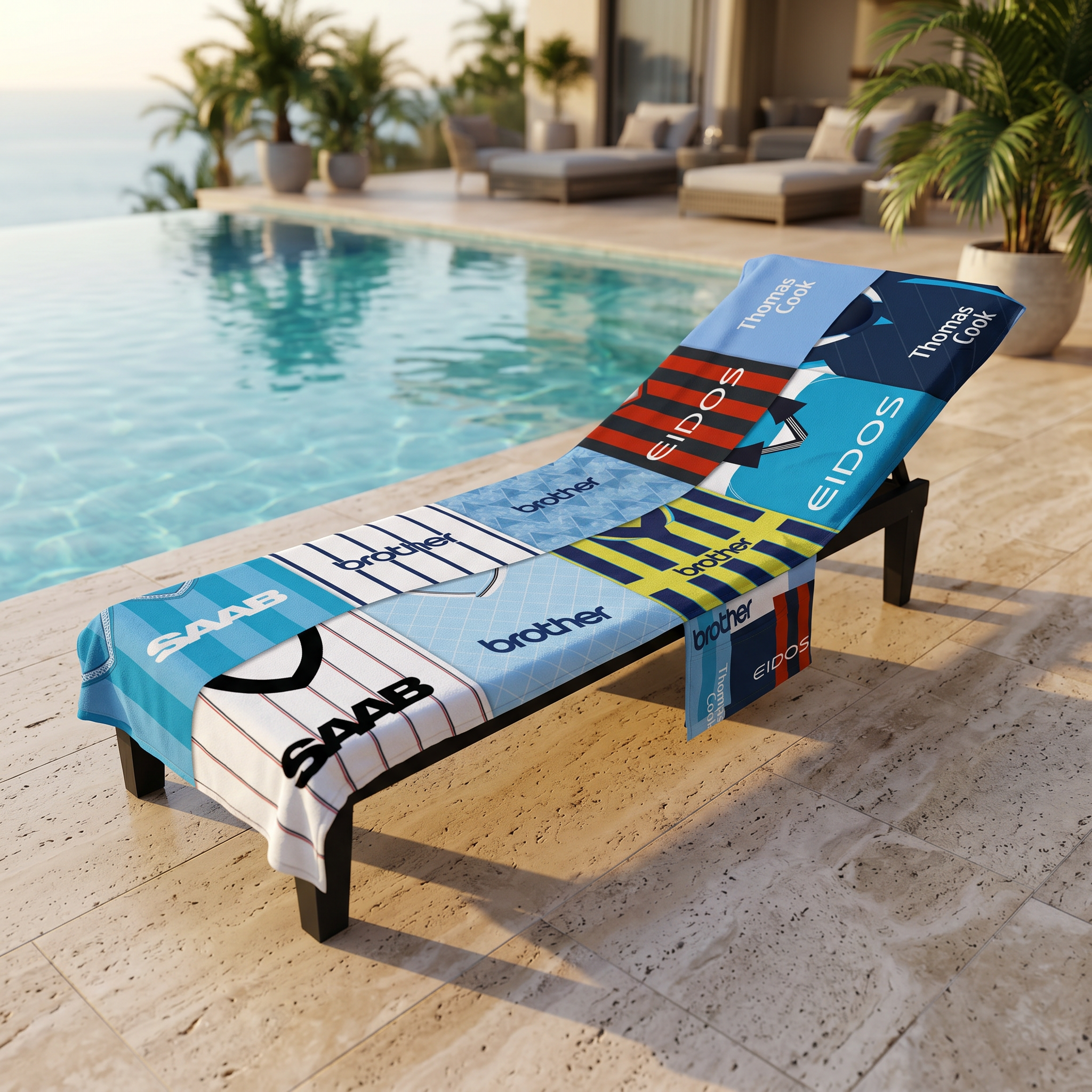 Manchester Blue - Kit Montage - Sunbed Towel