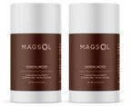 MagSol Organics MAGSOL Natural Deodorant – Aluminum-Free, Sandalwood, 2 Pack