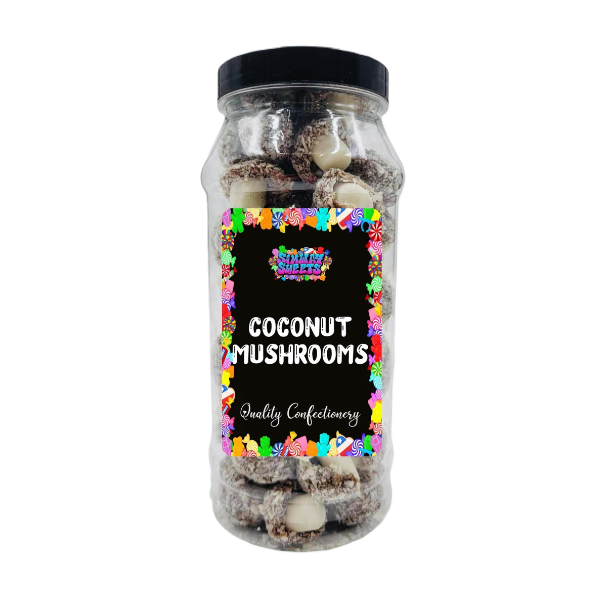 Coconut Mushrooms Retro Sweets Gift Jar - 550g
