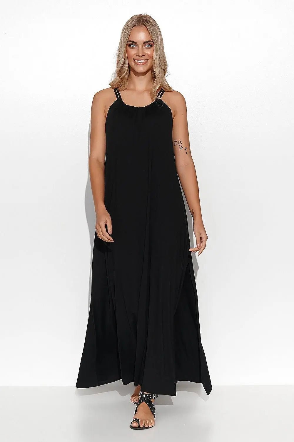 Makadamia beautiful viscose long dress
