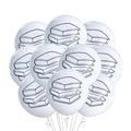 Malayan Products | 12 Count Book Balloons – Book Birthday Theme, 12-Inch