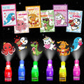 Malhaii 24 Pack Finger Lights Valentines Cards – Classroom Gifts & Party Favors