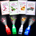 Malhaii 28-Pack Finger Lights Valentines Cards – Non-Food Classroom Party Favors