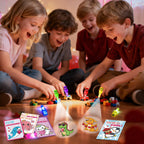 Malhaii 24 Pack Finger Lights Valentines Cards – Classroom Gifts & Party Favors