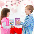 Malhaii 24 Pack Finger Lights Valentines Cards – Classroom Gifts & Party Favors