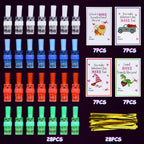 Malhaii 28-Pack Finger Lights Valentines Cards – Non-Food Classroom Party Favors