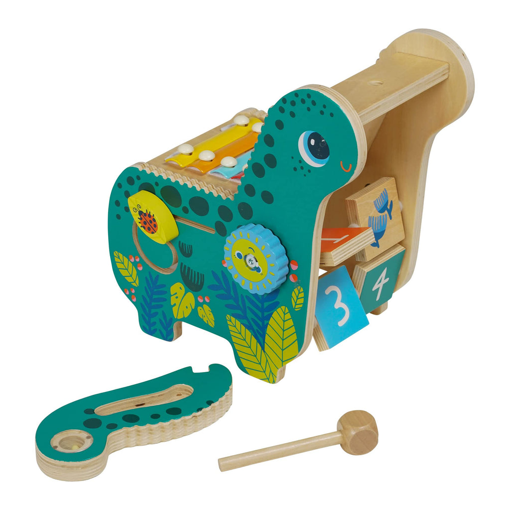 Manhattan Toy Musical Diego Dino: Wooden Dinosaur Toddler Xylophone & Activity Toy