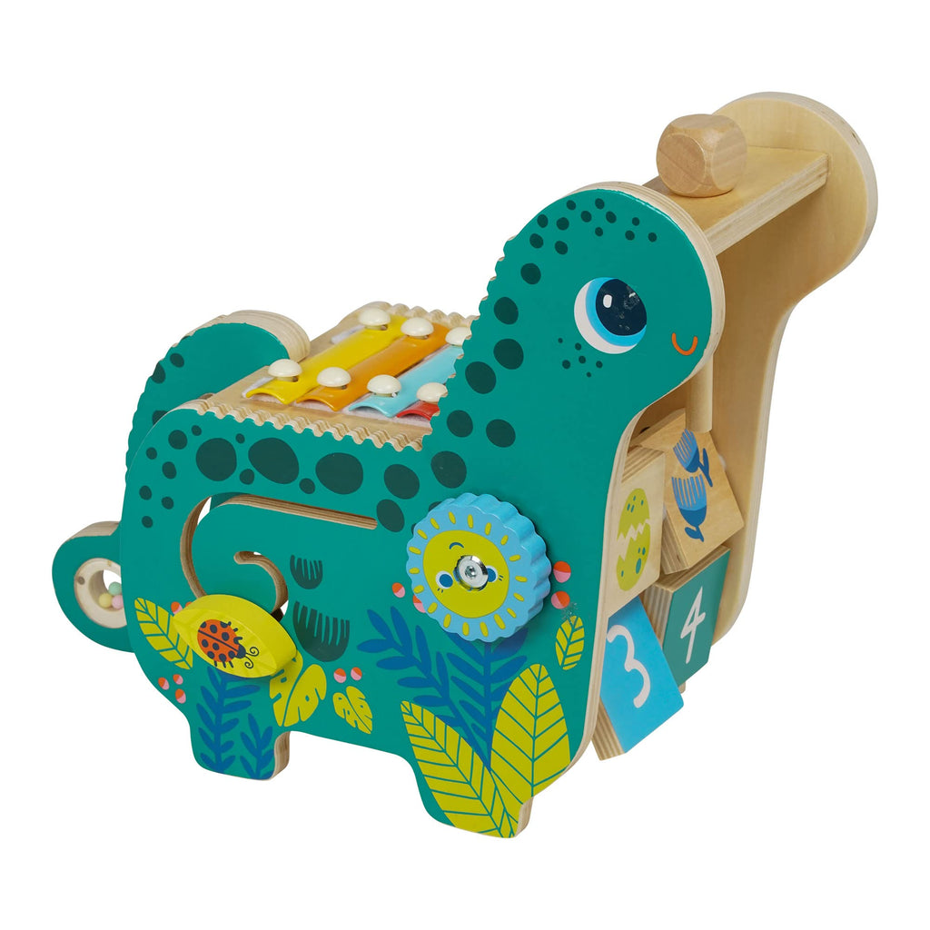 Manhattan Toy Musical Diego Dino: Wooden Dinosaur Toddler Xylophone & Activity Toy