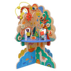 Manhattan Toy Playground Adventure: Wooden Toddler Activity Center with Gliders, Abacus Track & Spinners