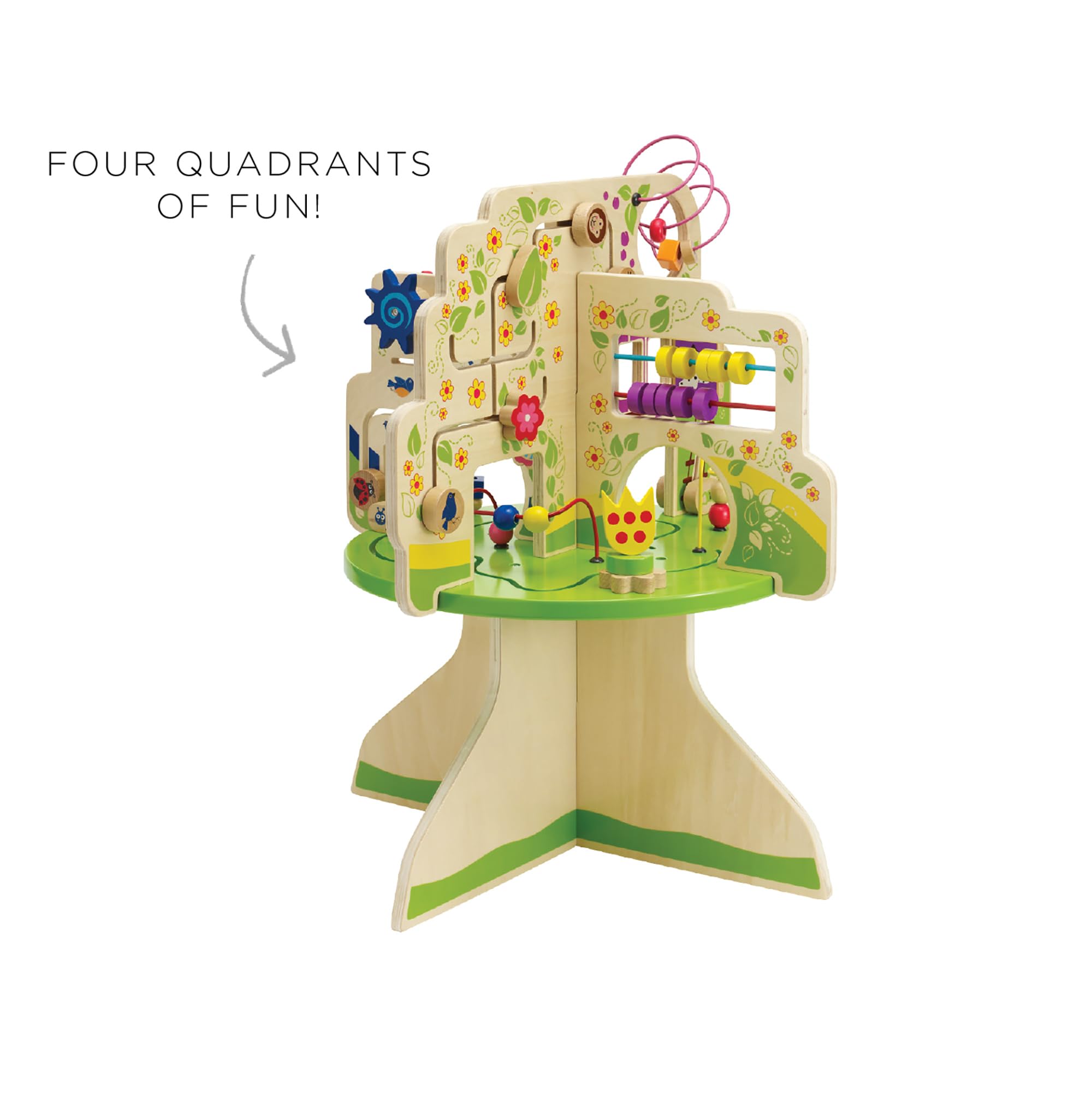 Manhattan Toy Tree Top Adventure Activity Center – Wooden Toddler Play Center (22.5 x 18 x 18 in)