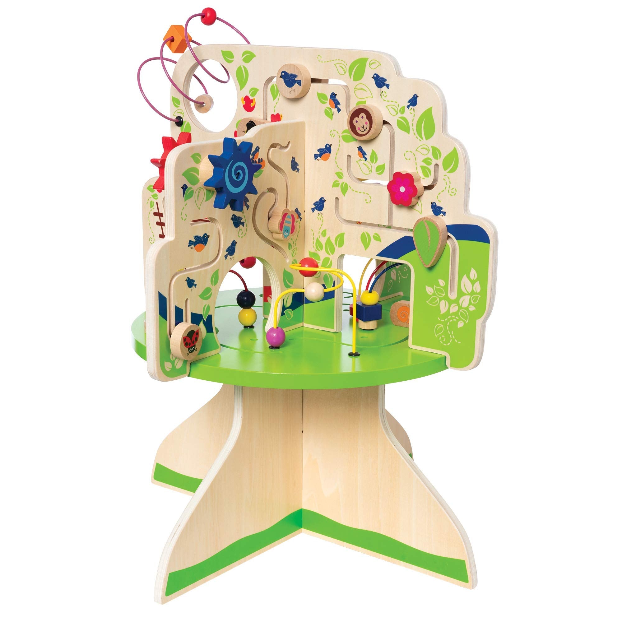 Manhattan Toy Tree Top Adventure Activity Center – Wooden Toddler Play Center (22.5 x 18 x 18 in)