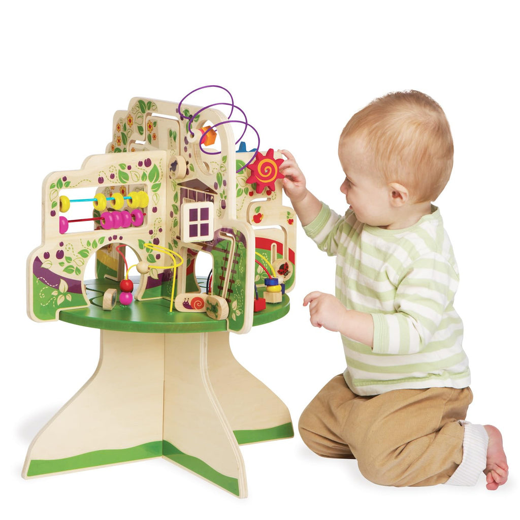 Manhattan Toy Tree Top Adventure Activity Center – Wooden Toddler Play Center (22.5 x 18 x 18 in)