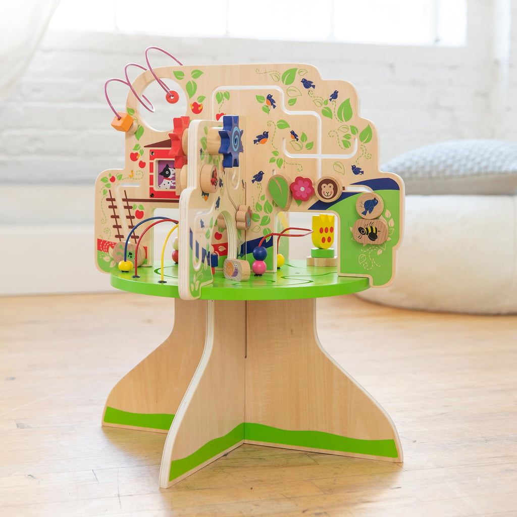 Manhattan Toy Tree Top Adventure Activity Center – Wooden Toddler Play Center (22.5 x 18 x 18 in)