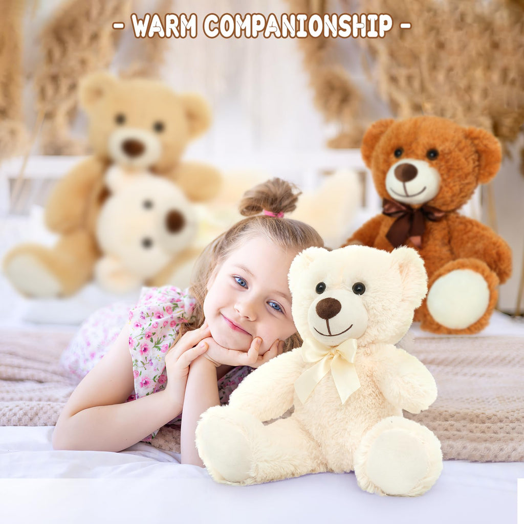 MaoGoLan 15 Pack Teddy Bears Bulk — 14-Inch Plush Toys for Baby Showers, Weddings & Party Decor