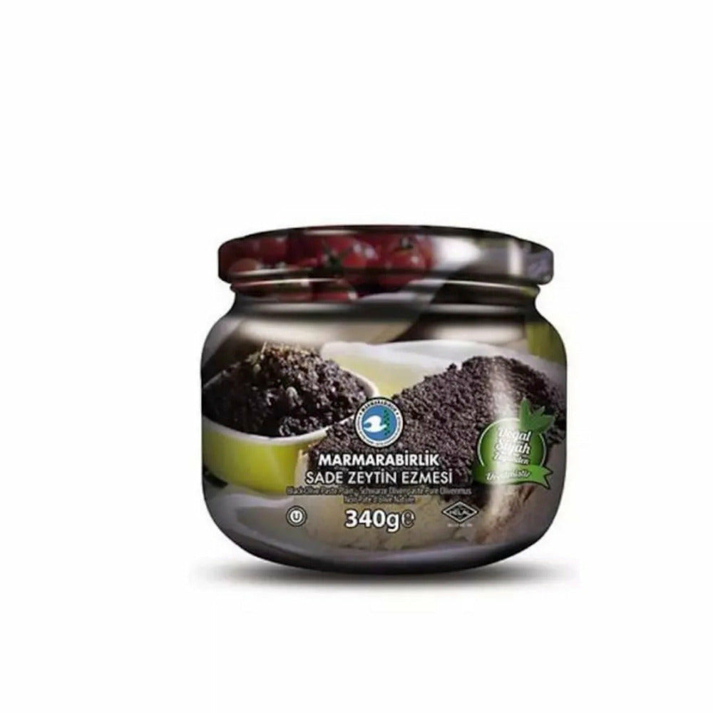 Marmarabirlik Black Olive Paste Plain Zeytin Jar 340g