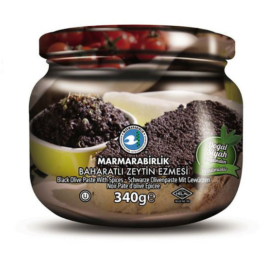 Marmarabirlik Black Olive Paste With Spices Jar 340g