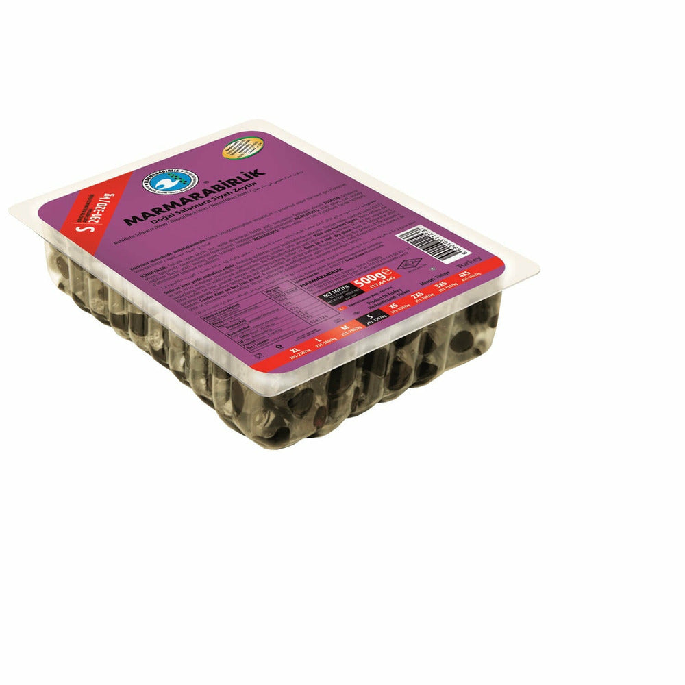 Marmarabirlik Dogal Salamura Siyah Zeytin Pack S 500g