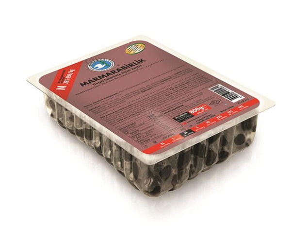 Marmarabirlik Natural Brined Black Olives (M Size) Vacuum Pack 800g
