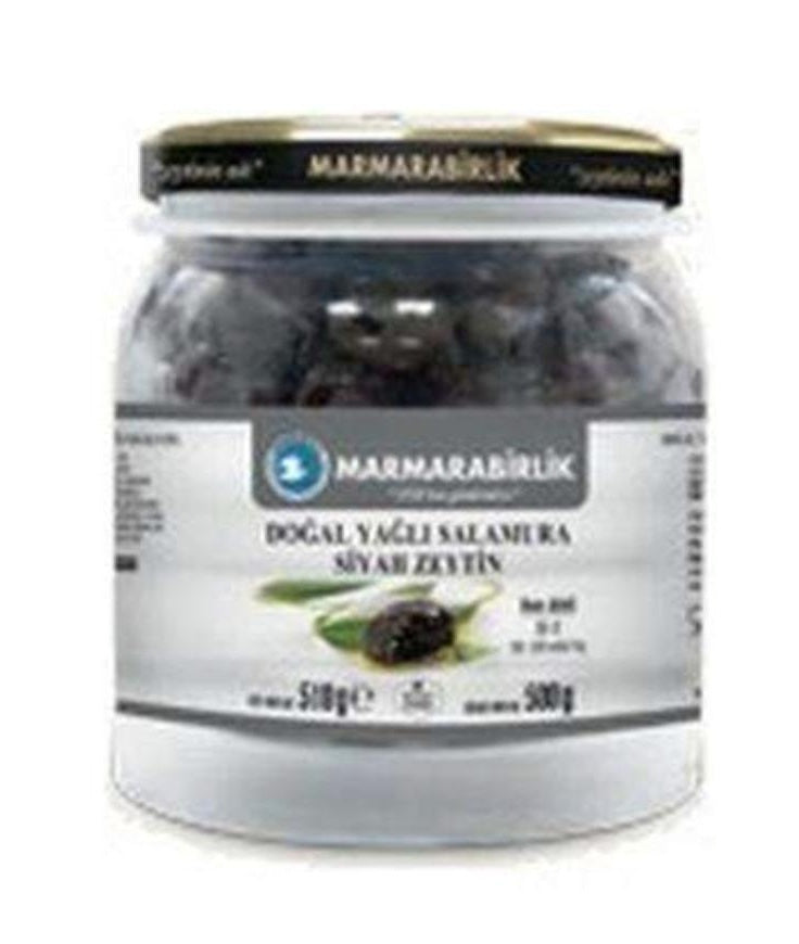 Marmarabirlik Super Hususi Natural Black Olives M-S 500g