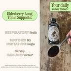 Wooden Spoon Herbs Elderberry Syrup – USDA Organic Lung & Immune Support | 8 fl oz