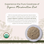 Starwest Organic Marshmallow Root Powder - 1 lb | Kosher, Non-GMO