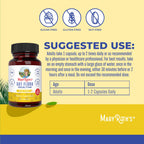 MaryRuth Organics Gut Flora Health+ Enzymes | 60 Capsules | Probiotic Digestive Enzymes