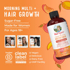 MaryRuth Organics Liquid Multivitamin + Hair Growth | Biotin 10000mcg | Lustriva for Thicker Hair