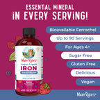 MaryRuth Organics Iron Supplement for Women Men & Kids | Liquid Iron