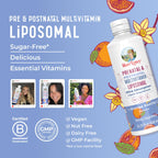 MaryRuth Organics Prenatal & Postnatal Liposomal Multivitamin for Women | Sugar Free | Vegan | Non-GMO | Gluten Free | 30 Servings | For Pre-Conception, Pregnancy & Nursing