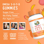 MaryRuth Organics Vegan Omega 3-6-7-9 Gummies – 120 Count | Non-GMO