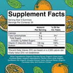 MaryRuth Organics Vitamin C Gummis | USDA Bio - Vegan, Gentechnikfrei - Immunsystem & Wohlbefinden - Orangengeschmack - 60 Stück