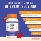 MaryRuth Organics Organic Vitamin D3 Gummies 1000 IU | USDA Organic | 60 Count