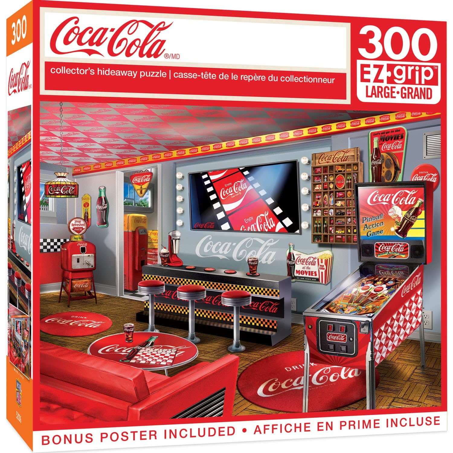 MasterPieces Coca-Cola Collector's Hideaway 300pc Ezgrip Puzzle