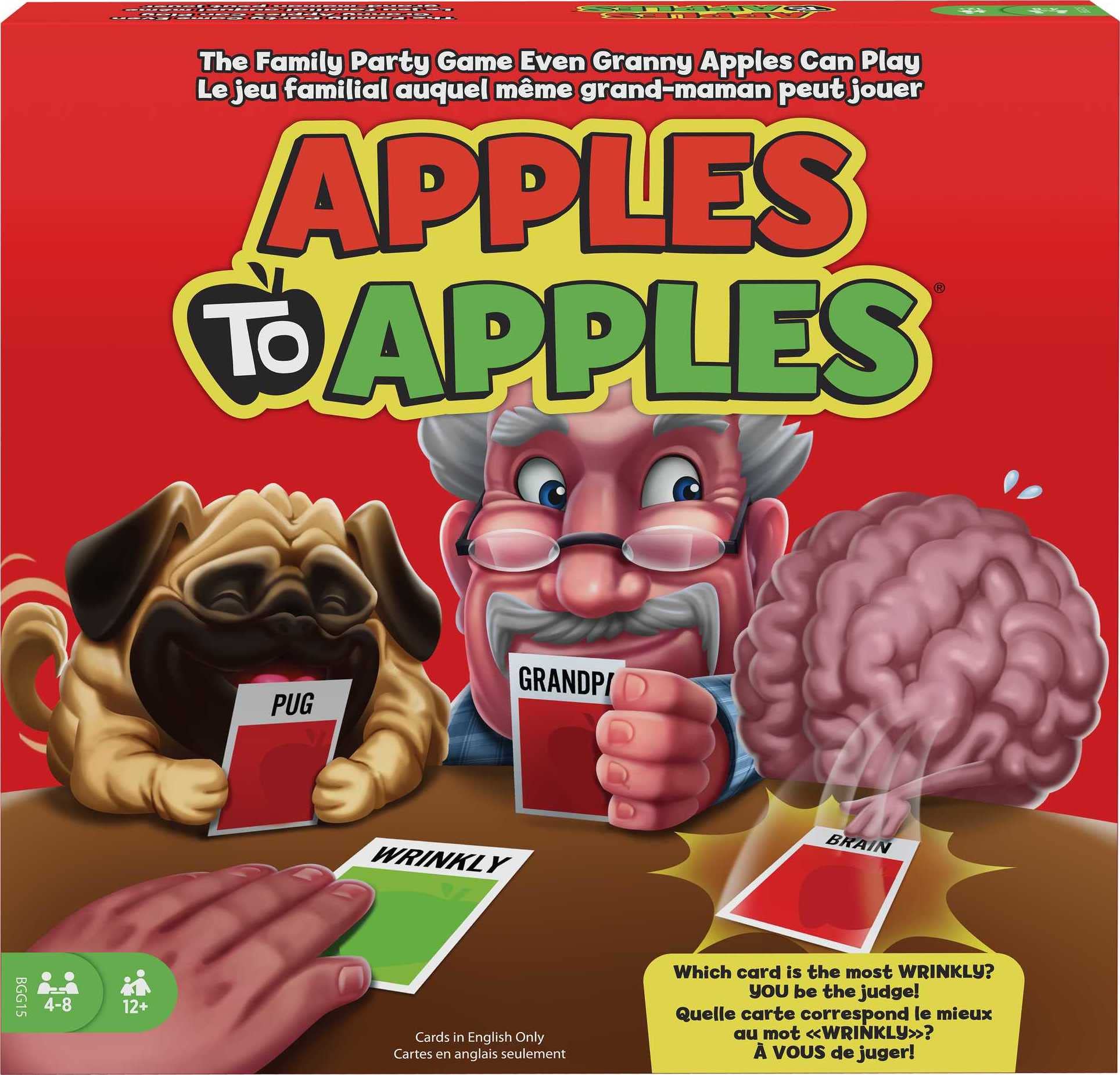 Mattel Games Apples to Apples Party in a Box – Family Card Game with Over 500 Cards