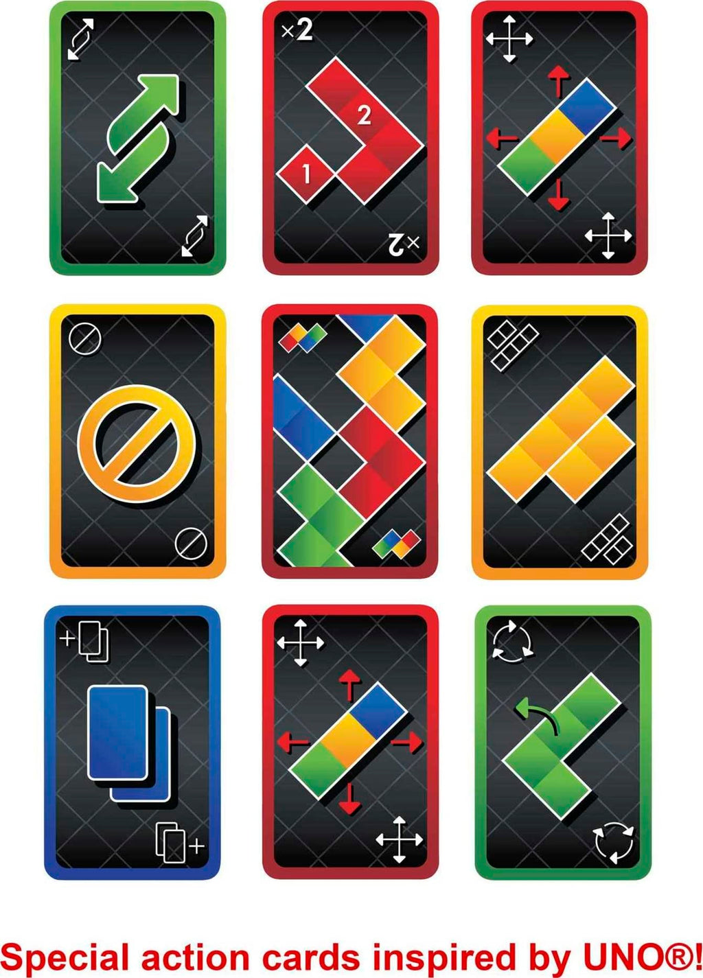 Mattel Games Blokus Shuffle UNO Edition — Strategy Board Game for 2–4 Players