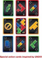 Mattel Games Blokus Shuffle UNO Edition — Strategy Board Game for 2–4 Players