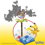 Mattel MEGA Pokemon Pikachu Beach Splash Set – 79-Piece, Poseable Figure | Gift for Kids