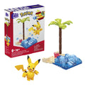 Mattel MEGA Pokemon Pikachu Beach Splash Set – 79-Piece, Poseable Figure | Gift for Kids