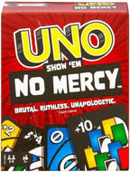 Mattel Uno No Mercy, Uno & Uno Flip Card Game Combo Pack – 3 Classic Party Games