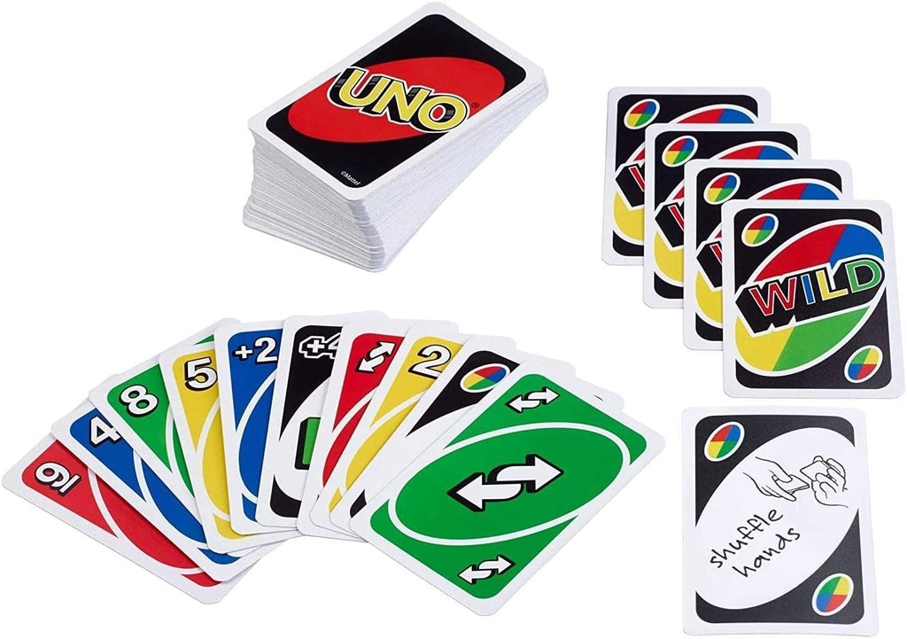 Mattel Uno No Mercy, Uno & Uno Flip Card Game Combo Pack – 3 Classic Party Games