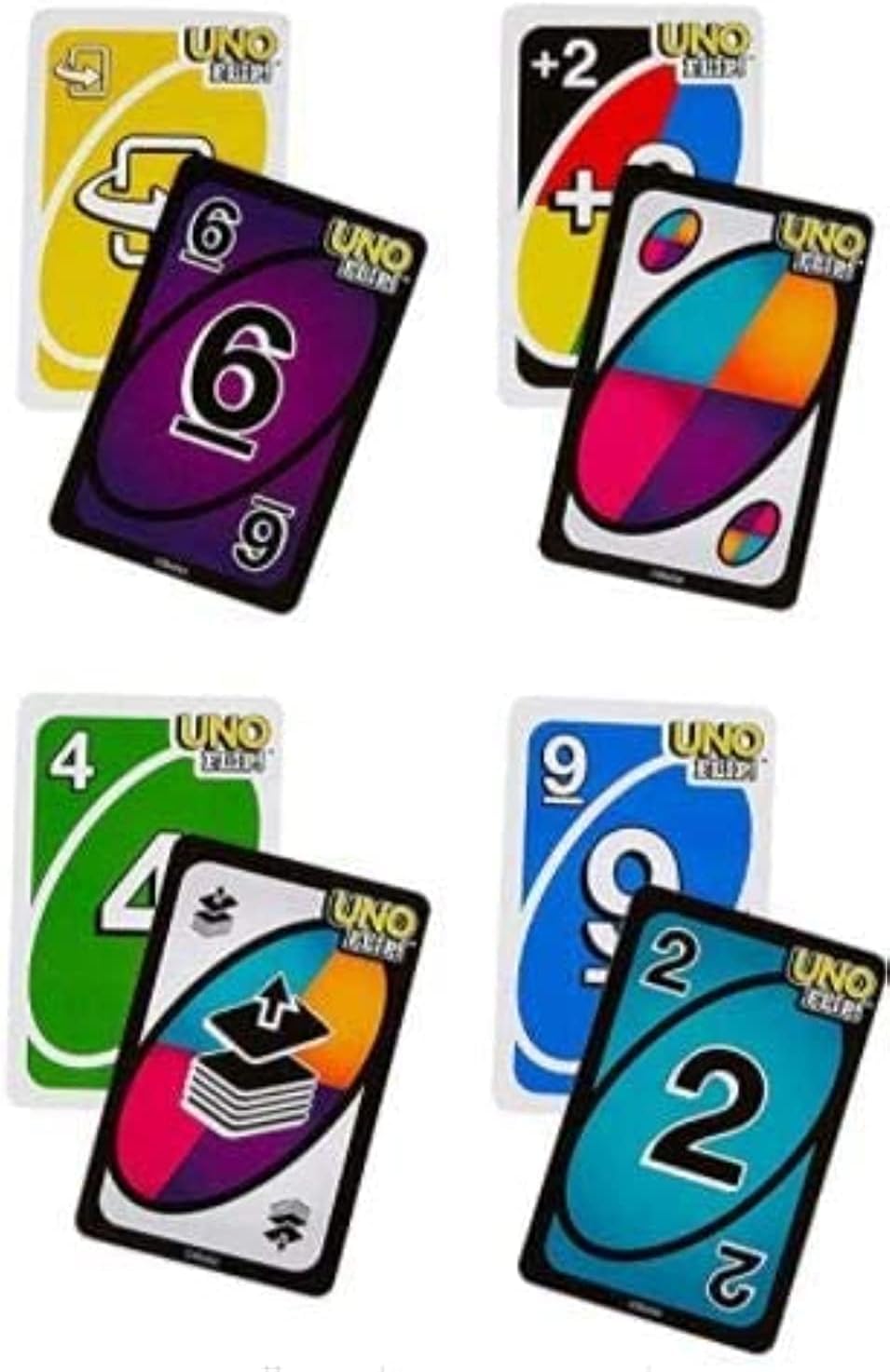 Mattel Uno No Mercy, Uno & Uno Flip Card Game Combo Pack – 3 Classic Party Games