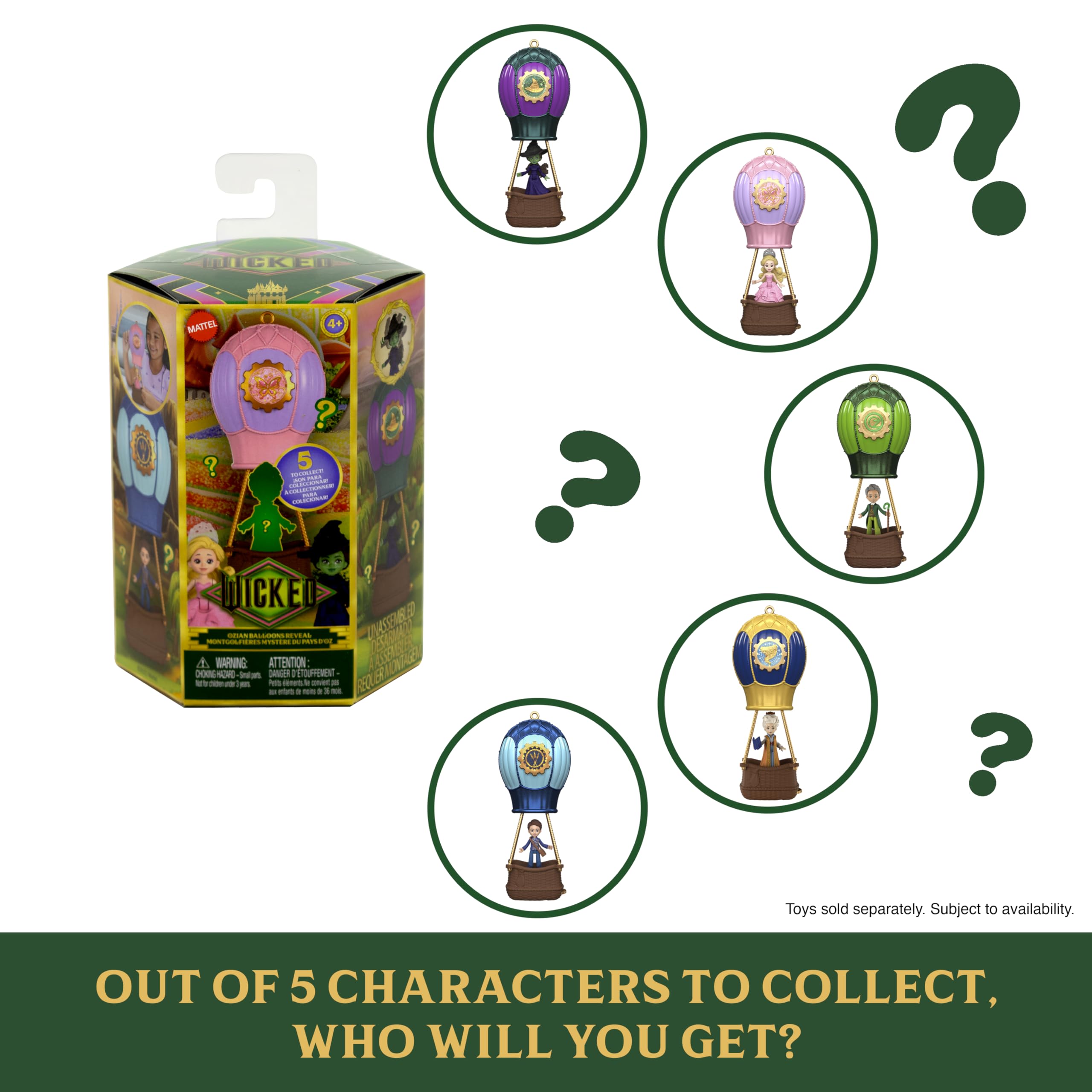 Mattel Wicked Ozian Balloons Reveal Toy Set – Surprise Doll, Hot Air Balloon & Accessory