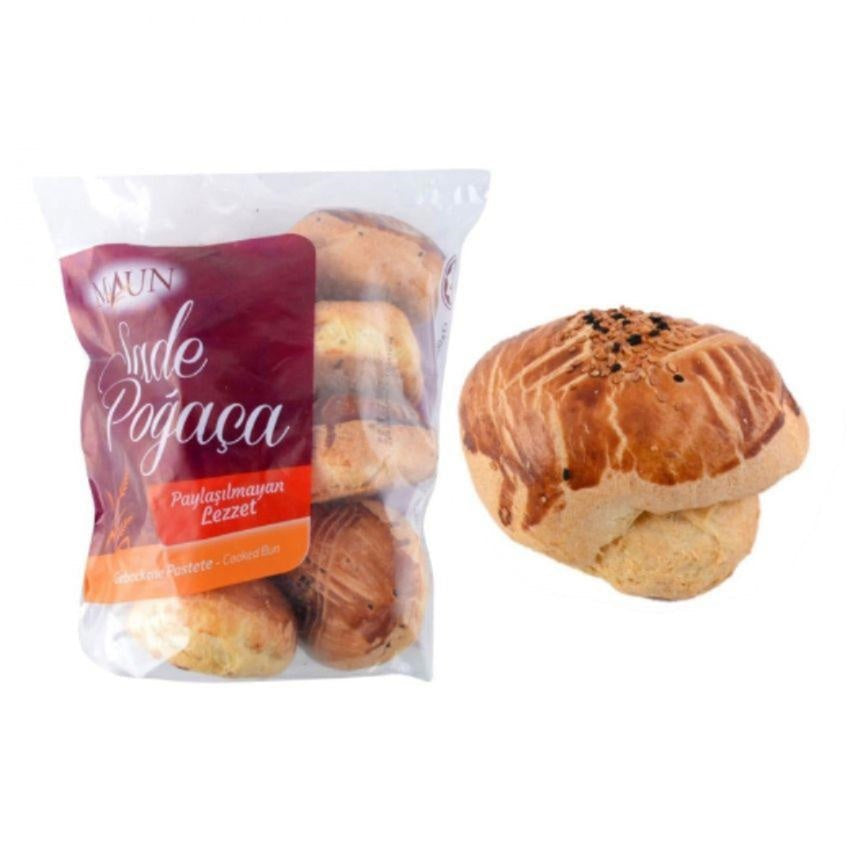 Maun Plain Bun Sade Pogaca Bakery Bag Pack 8 Pcs