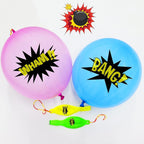 MAXDUCK 30Pack Hero Punch Balloons – Colorful Latex Party Toys for Kids & Classrooms
