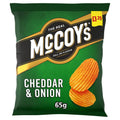 McCoy's Cheddar & Onion Sharing Crisps PMP 65g (Box of 20)