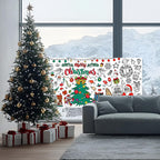 Mchochy Giant 30x72 Christmas Coloring Poster Tablecloth – Kids’ Crafts for Home or School