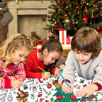 Mchochy Giant 30x72 Christmas Coloring Poster Tablecloth – Kids’ Crafts for Home or School