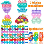 Mctuoba 128 Pcs Kids Party Favors – Fidget Toys Bulk for School Parties, Valentines & Easter