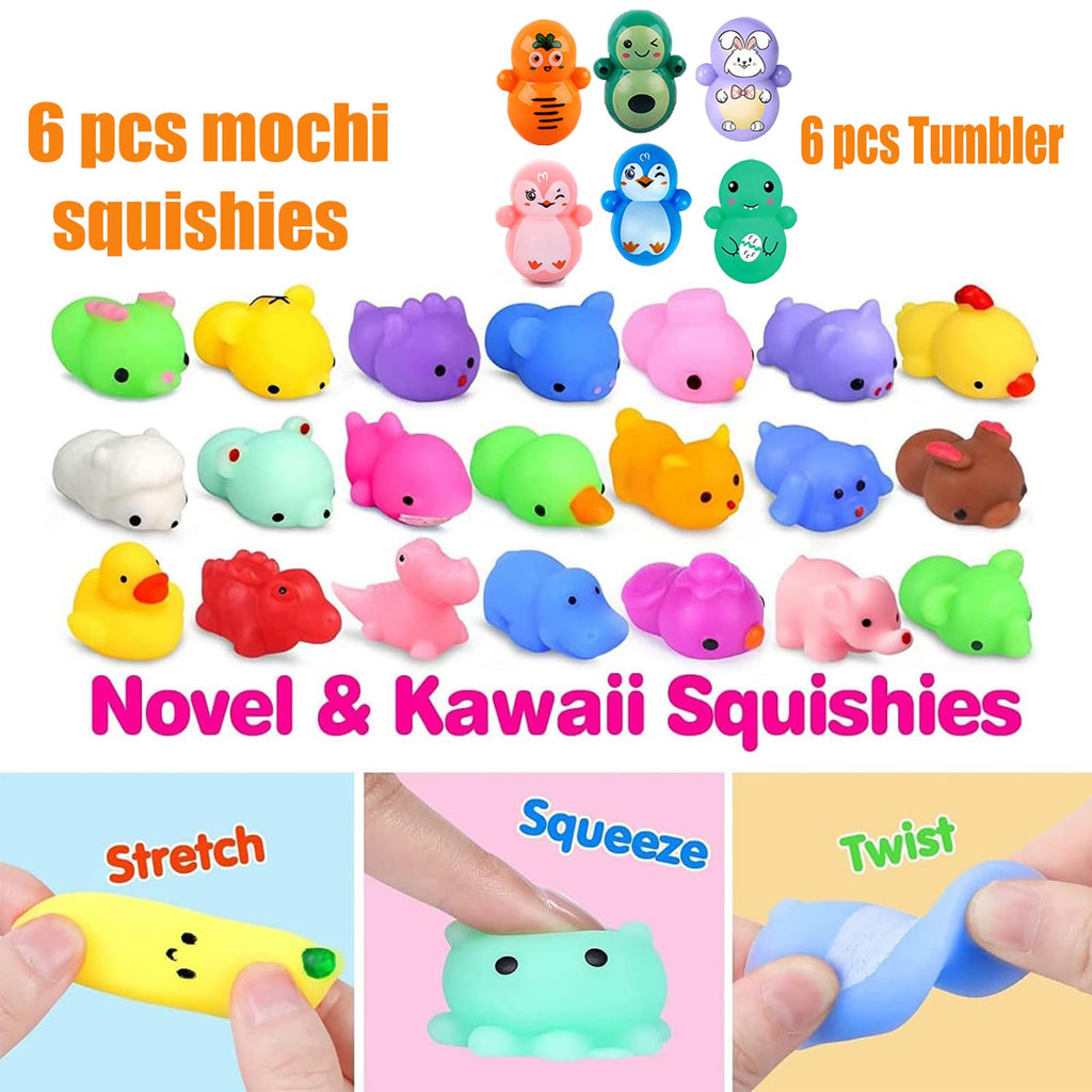 Mctuoba 128 Pcs Kids Party Favors – Fidget Toys Bulk for School Parties, Valentines & Easter