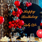 MEBAY 156Pcs Balloons Arch Kit – Red Yellow Black Matte Latex Balloons for Birthday Backdrop